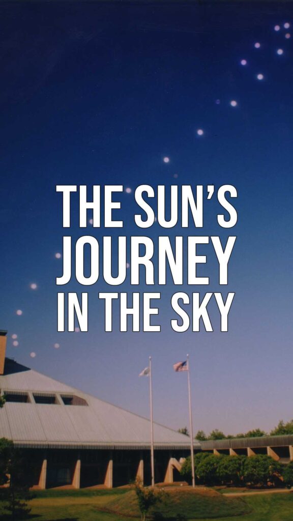 The sun's journey in the sky